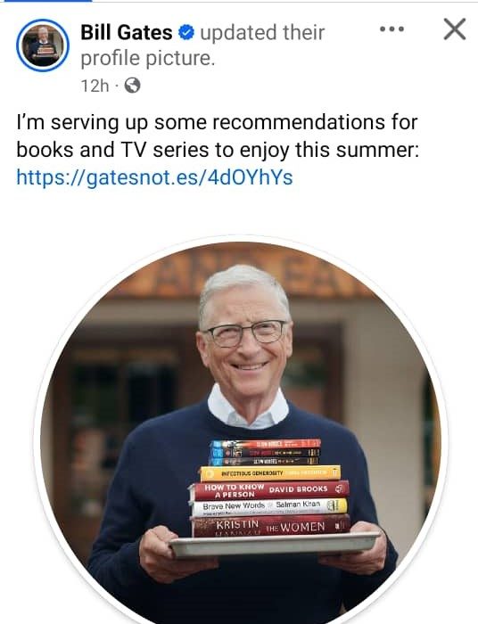 Bill Gates Profile Photo Screenshot