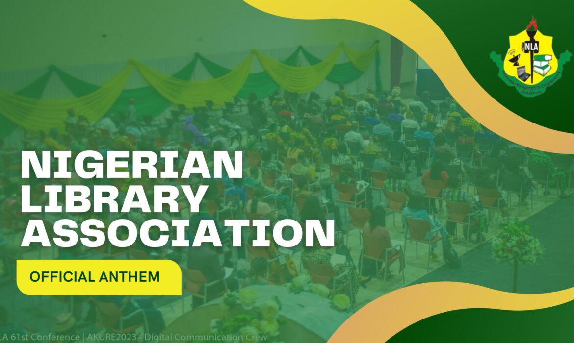 Singing the Anthem of the Nigerian Library Association (NLA)