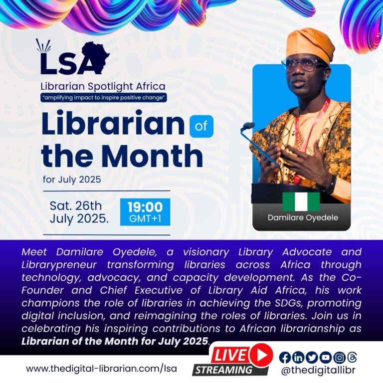 Honouring Excellence: Celebrating Damilare Oyedele as LSA’s Librarian of the Month – July 2025
