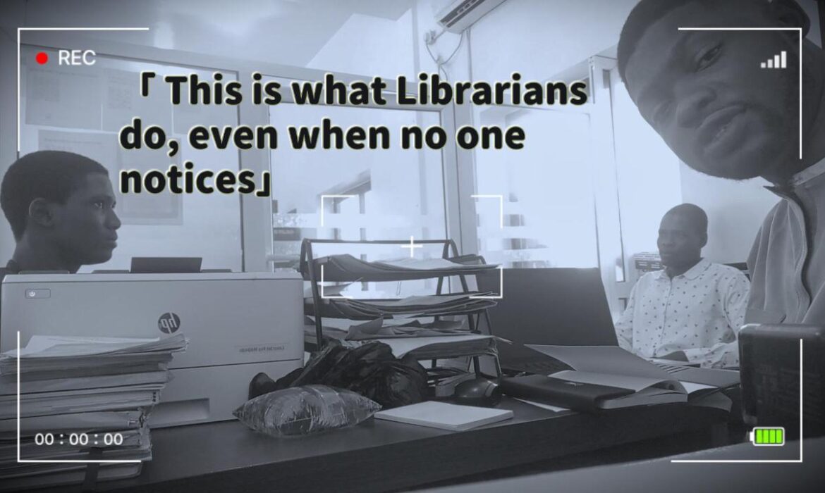 NO BOOKS WERE SHELVED, BUT LIBRARIANSHIP HAPPENED HERE