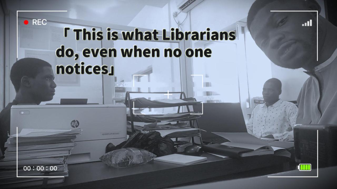 NO BOOKS WERE SHELVED, BUT LIBRARIANSHIP HAPPENED HERE