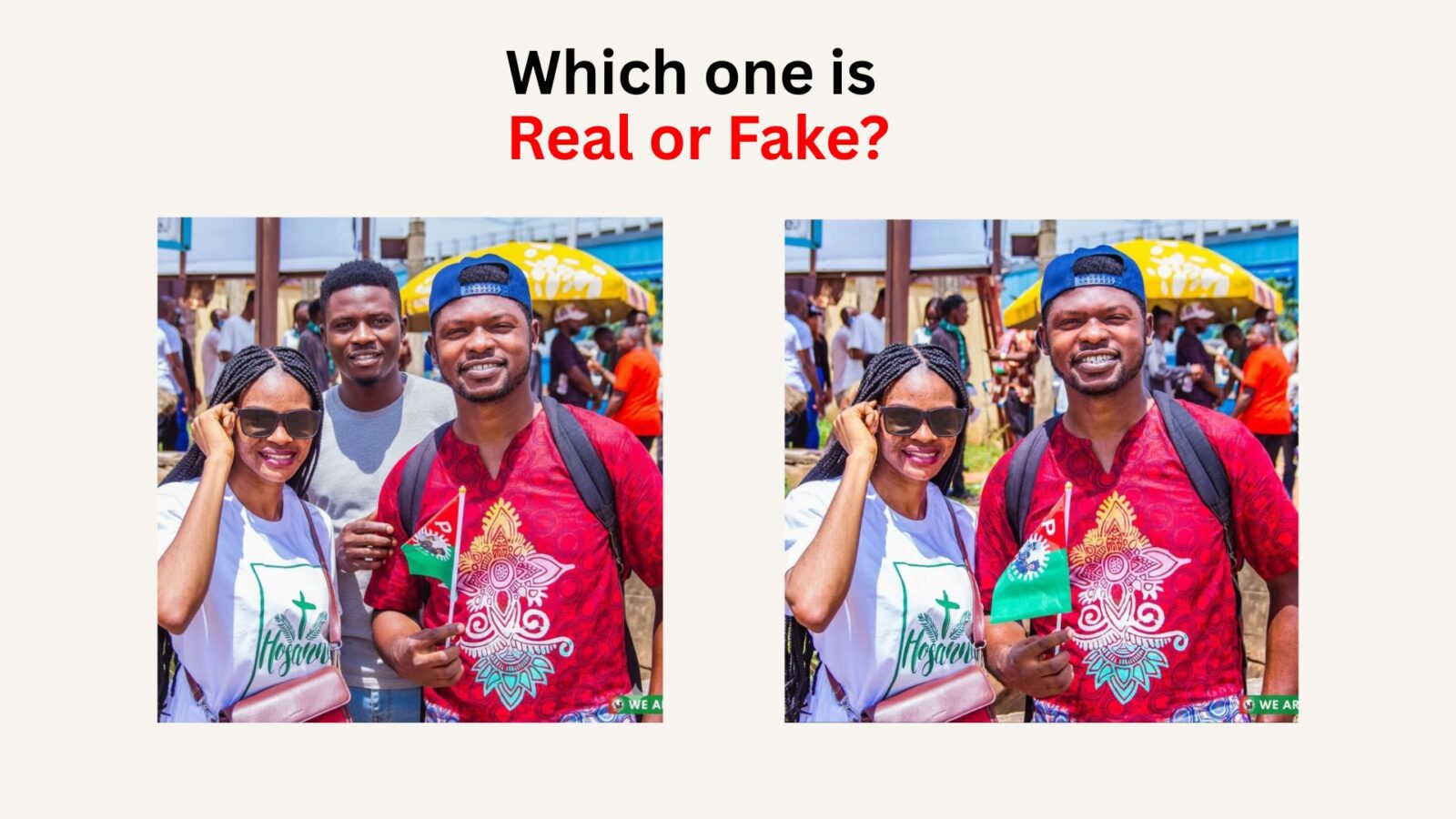 SEEING IS NO LONGER BELIEVING!